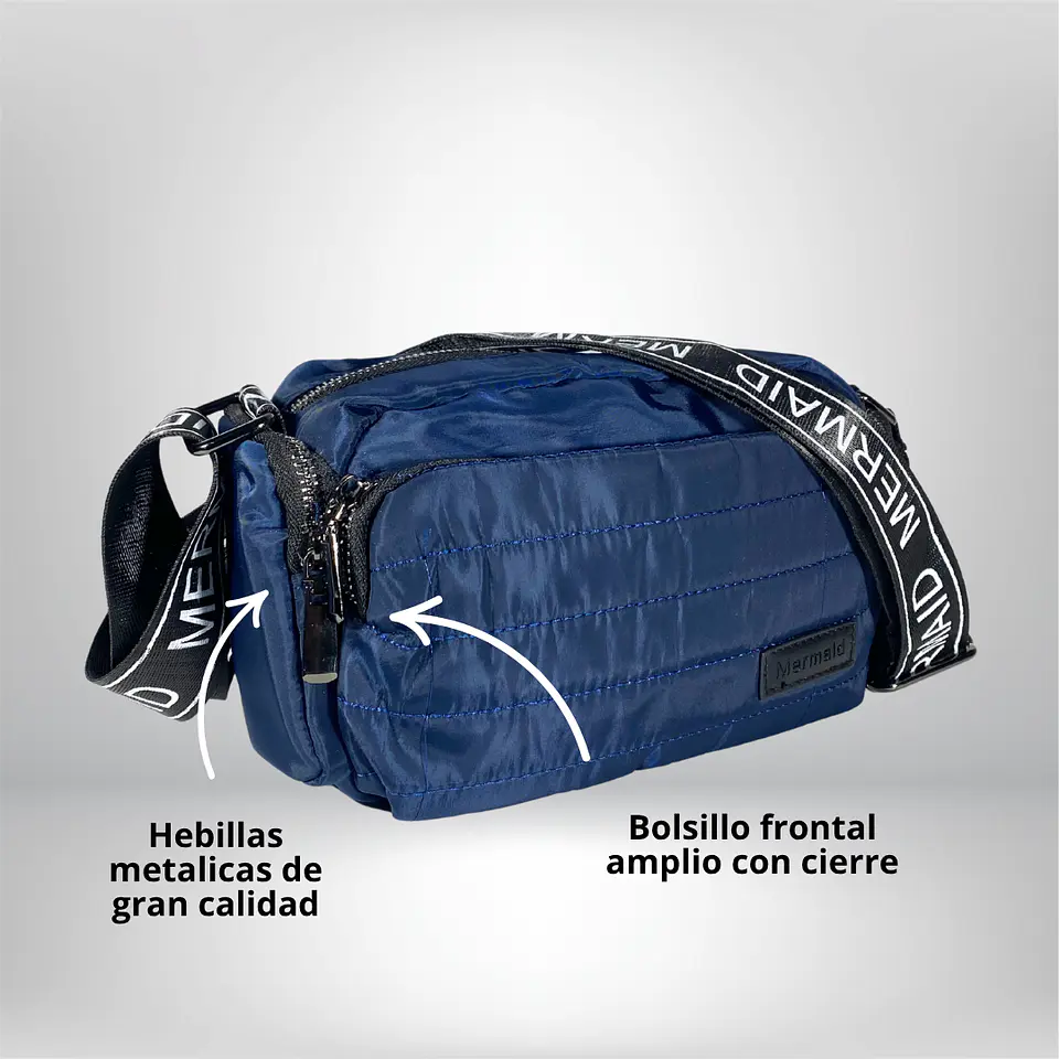 Bandolera Puff Azul 3