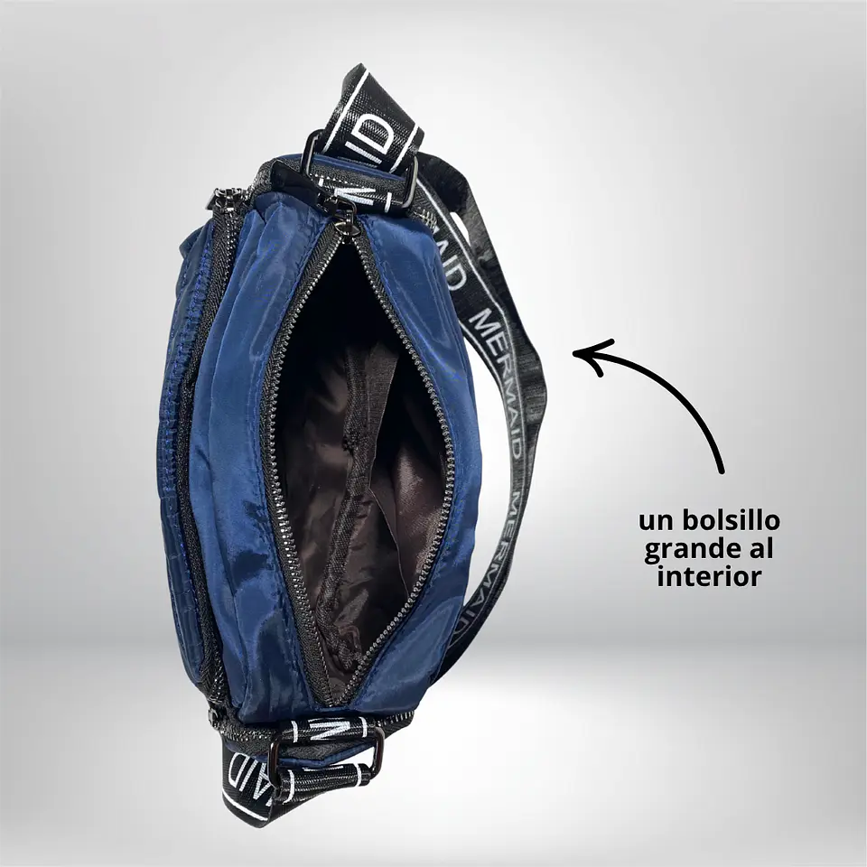Bandolera Puff Azul 5