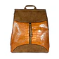 Mochila y Cartera Eco Cuero Café - Miniatura 4