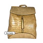 Mochila y Cartera Eco Cuero beige - Miniatura 4