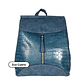 Mochila y Cartera Eco Cuero Azul - Miniatura 2