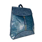 Mochila y Cartera Eco Cuero Azul - Miniatura 3