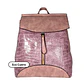 Mochila y Cartera Eco Cuero Rosa - Miniatura 4