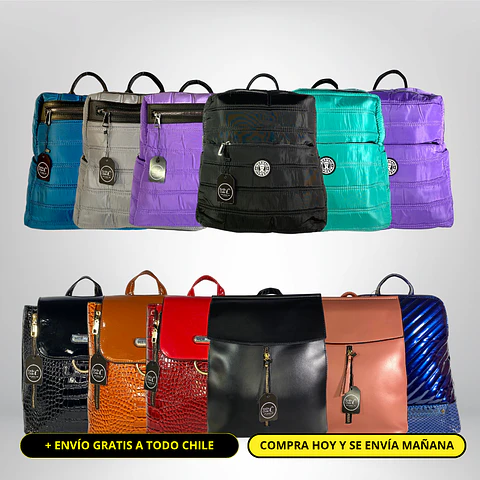 Pack Mayorista 12 Mochilas surtidas IVA incluido (con envío gratis)