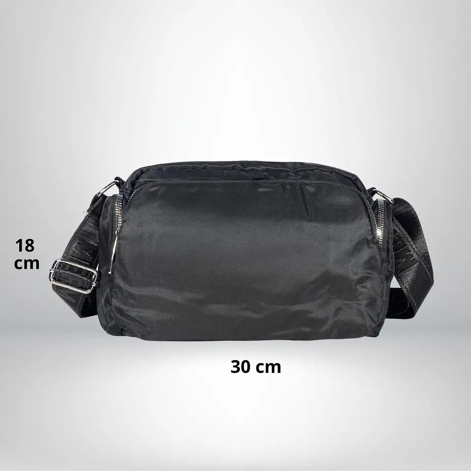 Bandolera Puff Grande negra 5
