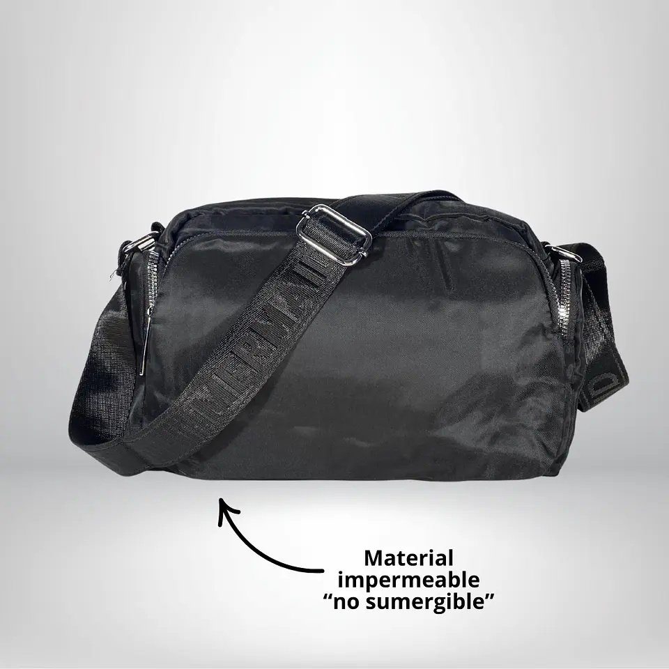 Bandolera Puff Grande negra 2