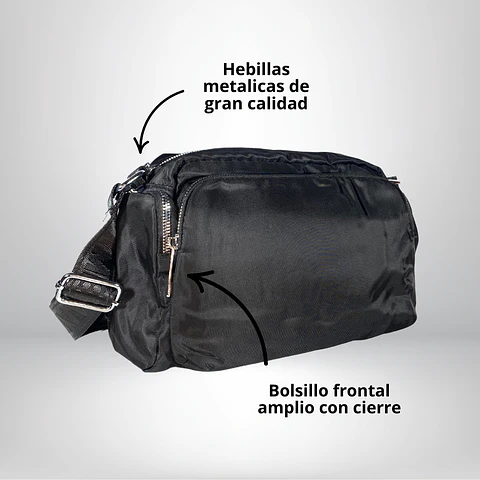 Bandolera Puff Grande negra 3