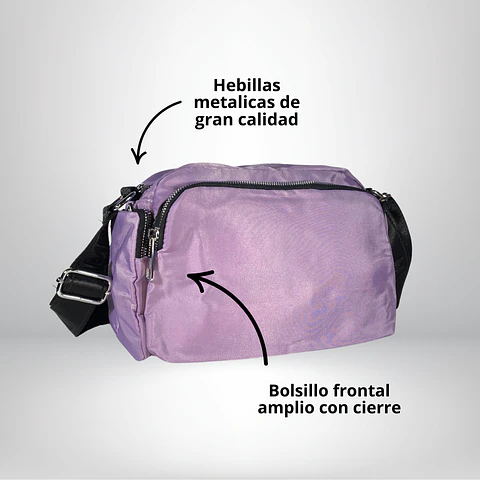 Bandolera Puff Grande lila 2