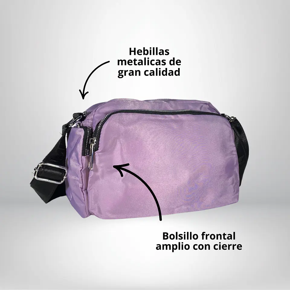 Bandolera Puff Grande lila 2