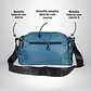 Bandolera Puff Grande Azul - Miniatura 2
