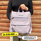 Mochila y Cartera Eco Cuero Rosa anti-robo - Miniatura 1