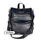 Mochila y Cartera Eco Cuero Negro anti-robo - Miniatura 4