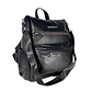 Mochila y Cartera Eco Cuero Negro anti-robo - Miniatura 5
