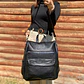 Mochila y Cartera Eco Cuero Negro anti-robo - Miniatura 2