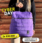Mochila y Bolso Puff morada (capacidad Pc 15