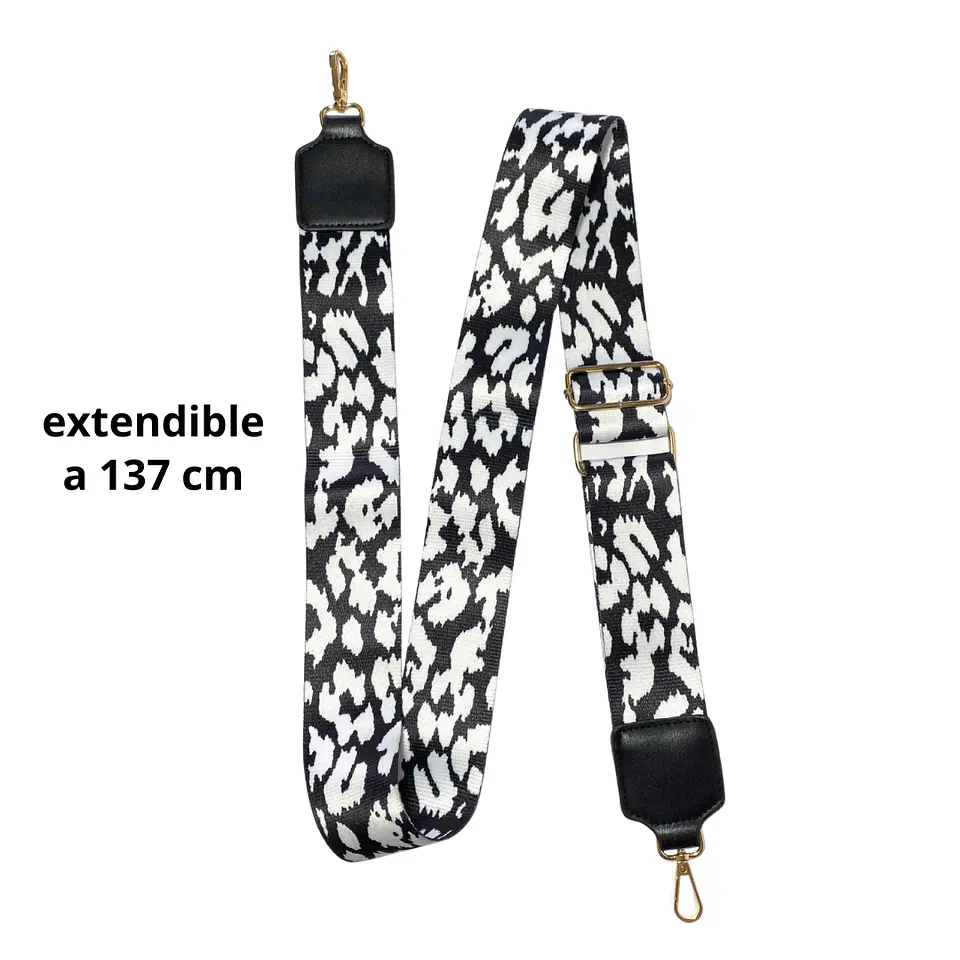 Straps Animal Print negro gran calidad  2