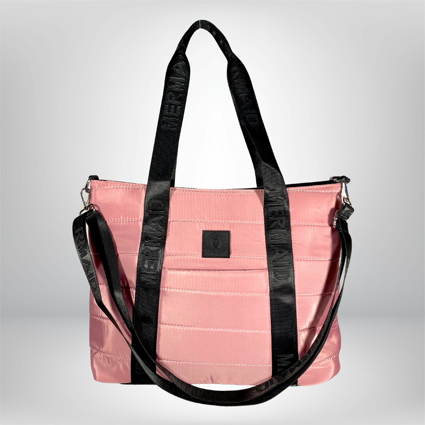 Bolso Tote puff rosa (con capacidad para Pc 14