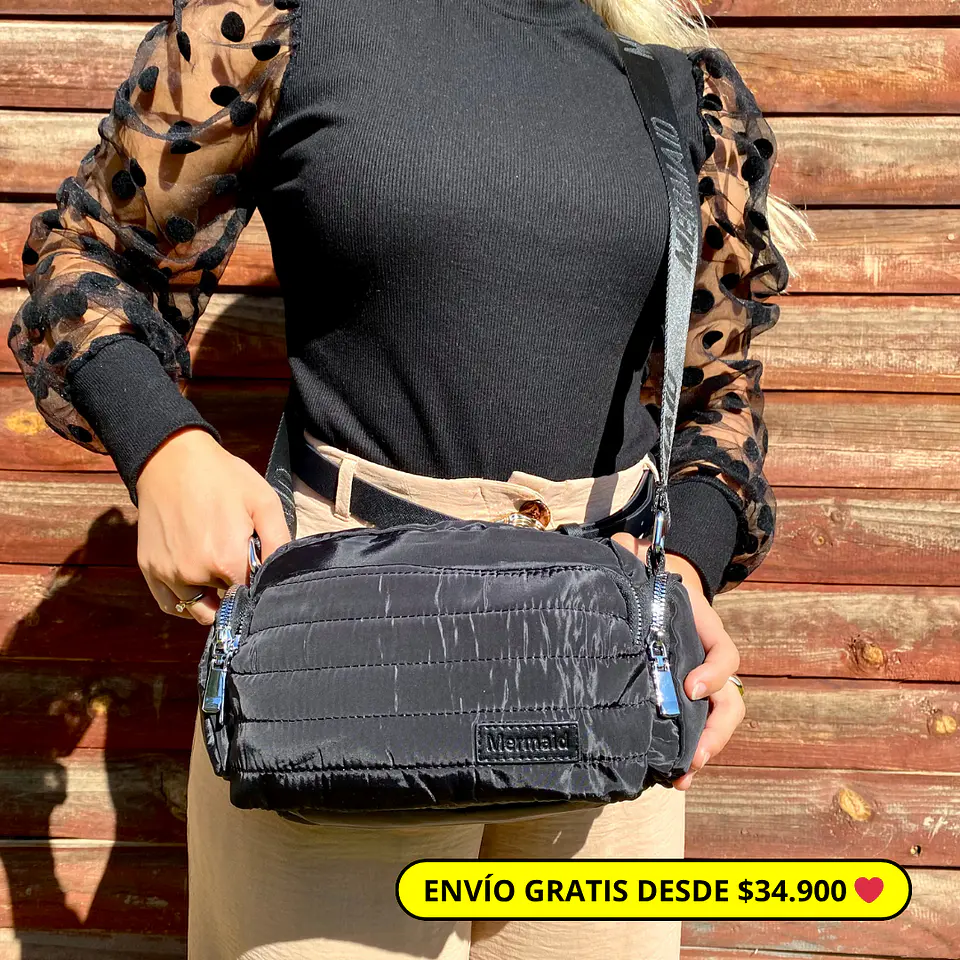 Bandolera Puff Negra 1