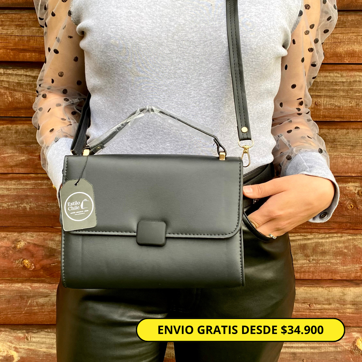 Cartera minimalista Negra 2