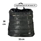 Mochila y Bolso Puff negra (capacidad Pc 15
