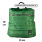 Mochila y Bolso Puff verde (capacidad Pc 15