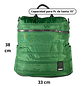 Mochila y Bolso Puff verde (capacidad Pc 15