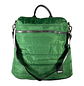 Mochila y Bolso Puff verde (capacidad Pc 15