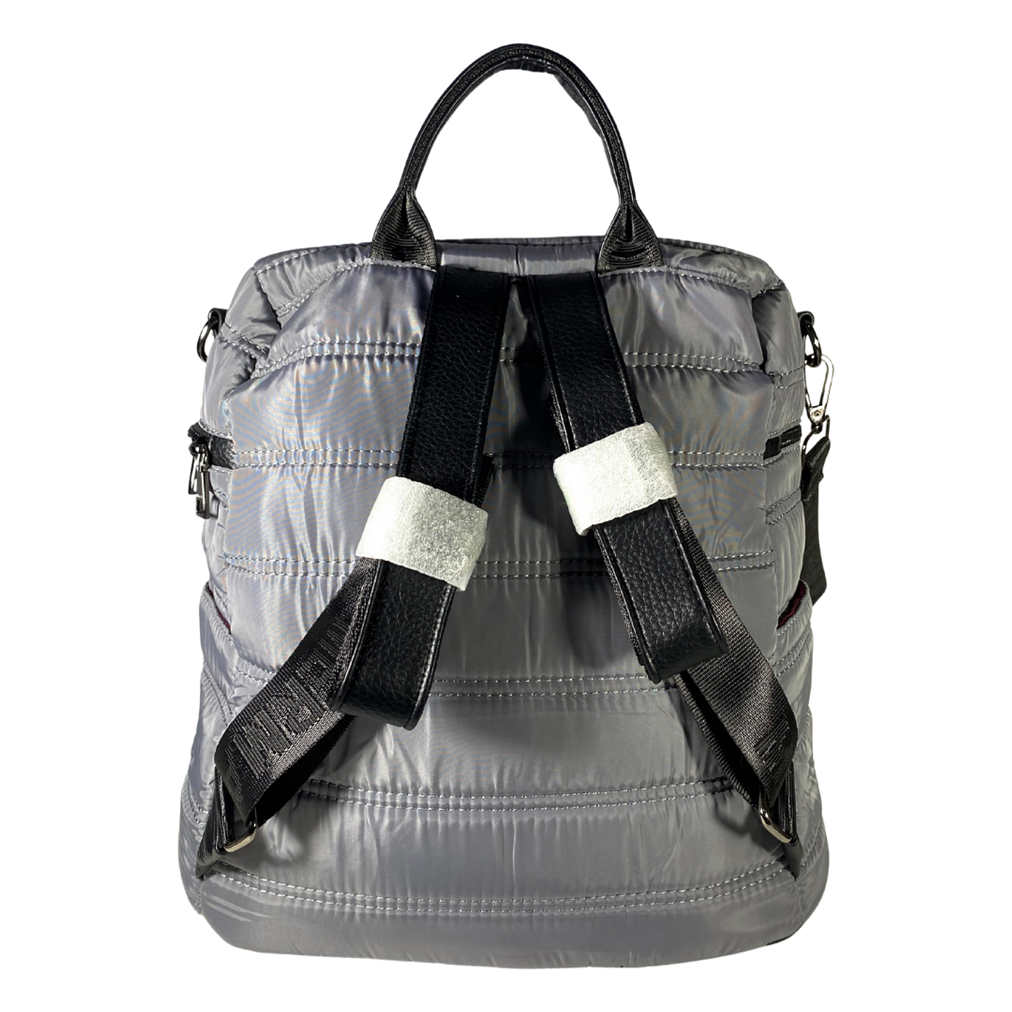 Mochila y Bolso Puff gris (capacidad Pc 15