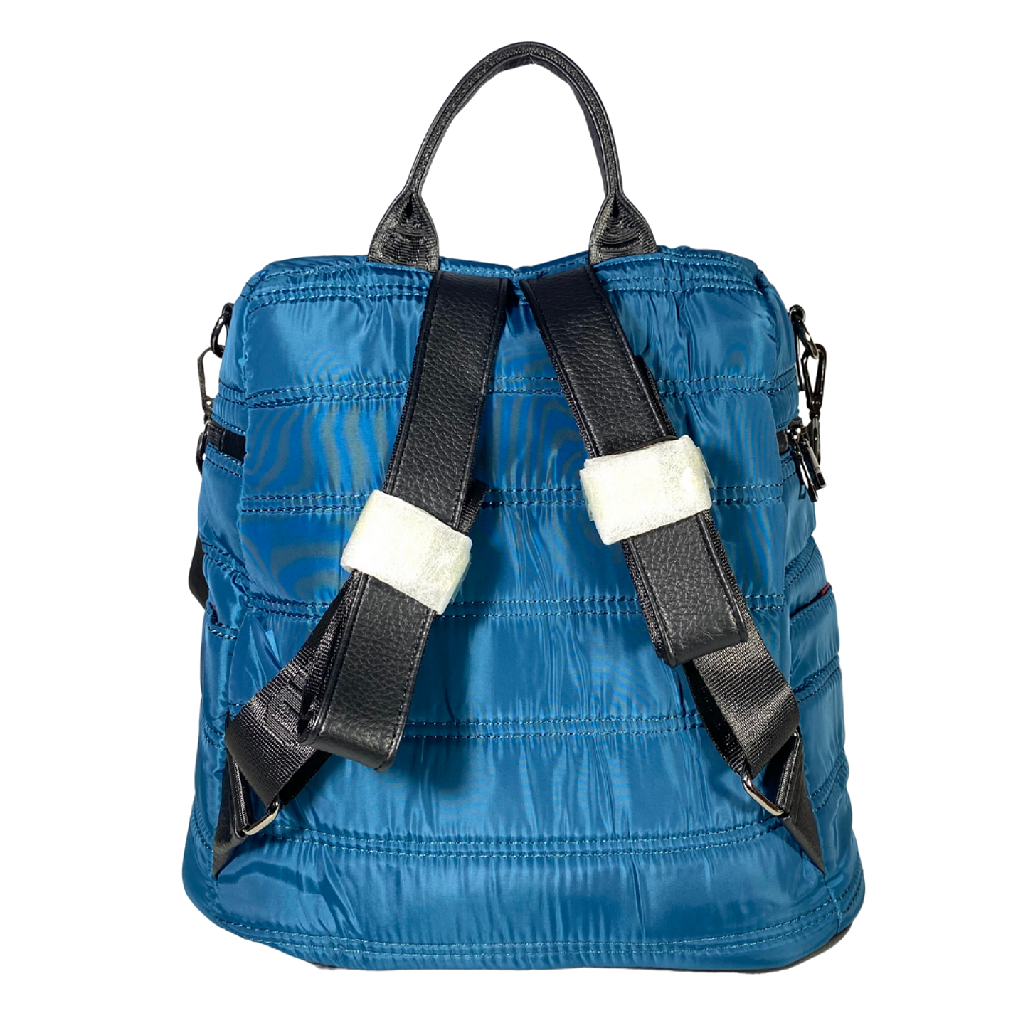 Mochila y Bolso Puff azul (capacidad Pc 15