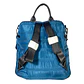 Mochila y Bolso Puff azul (capacidad Pc 15