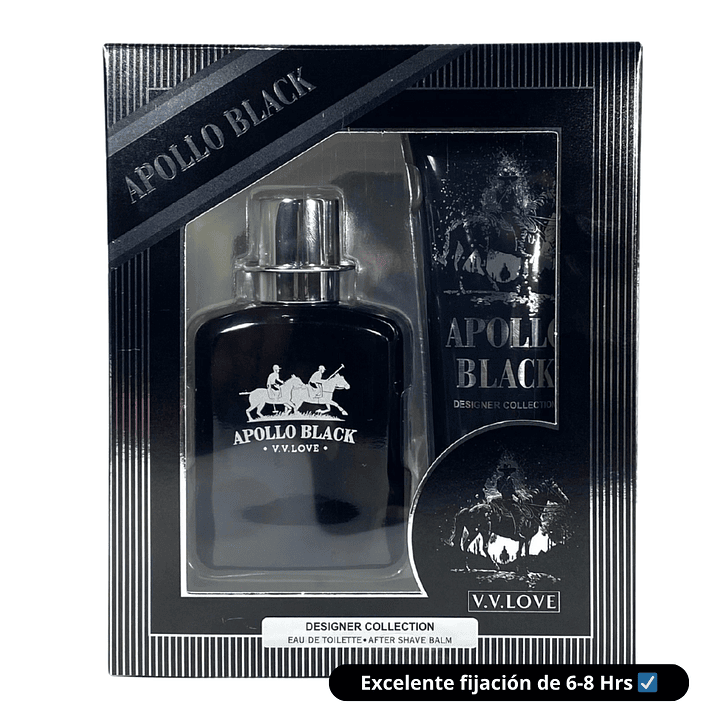 Pack dupe Polo Negro Hombre 1