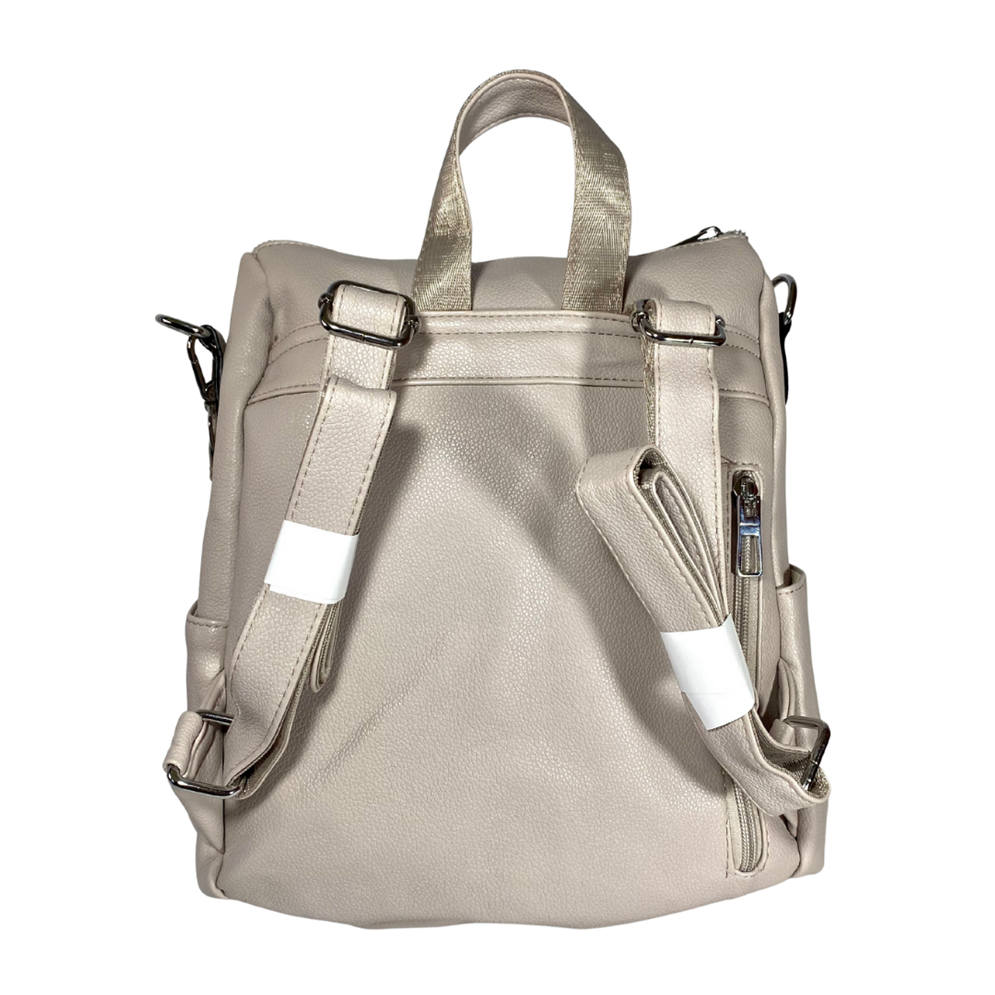 Mochila y Cartera Eco Cuero Nude 6