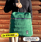 Mochila y Bolso Puff verde (capacidad Pc 15