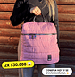 Mochila y Bolso Puff rosa (capacidad Pc 15