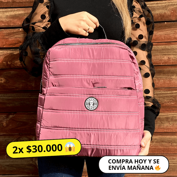 Mochila Puff Vino (capacidad Pc 14