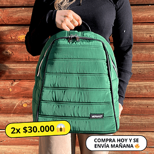 Mochila Puff Verde