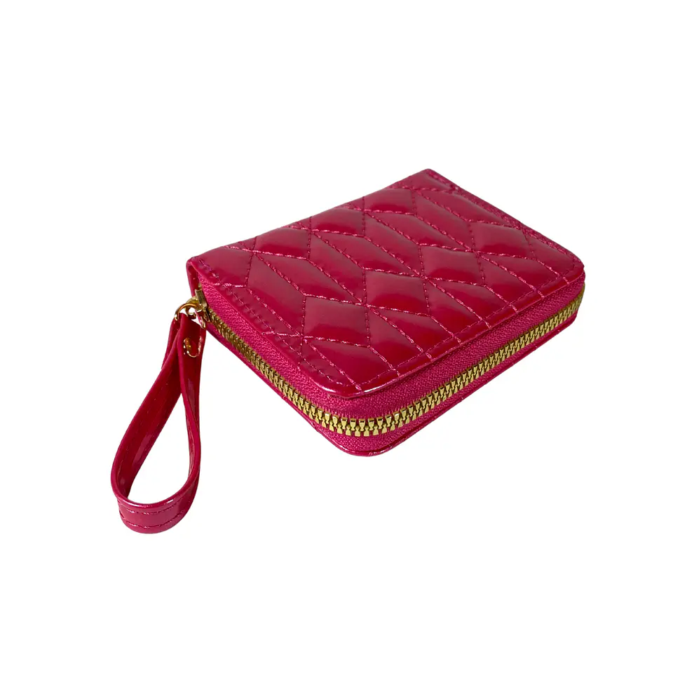 Billetera Charol Fucsia 2