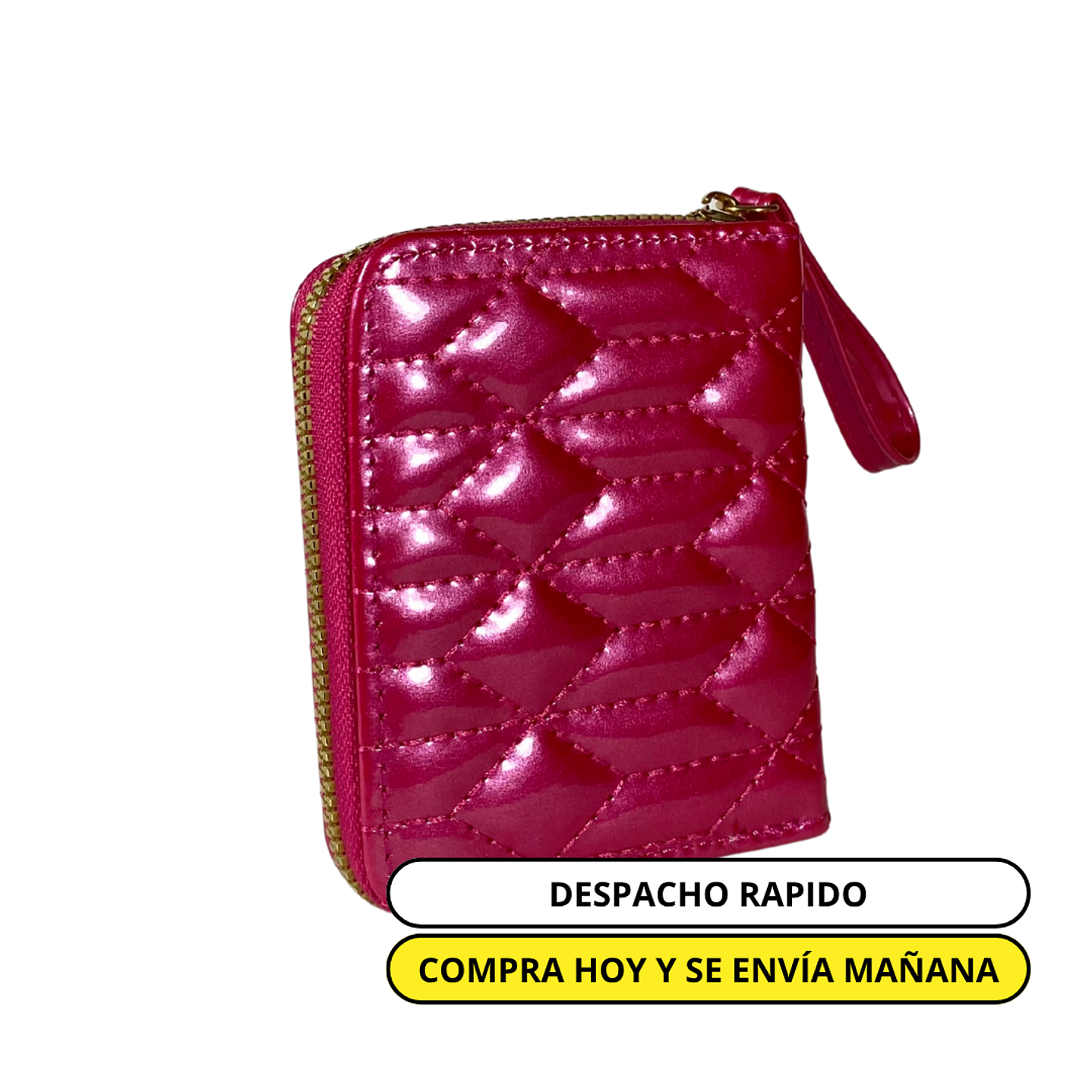 Billetera Charol Fucsia 1