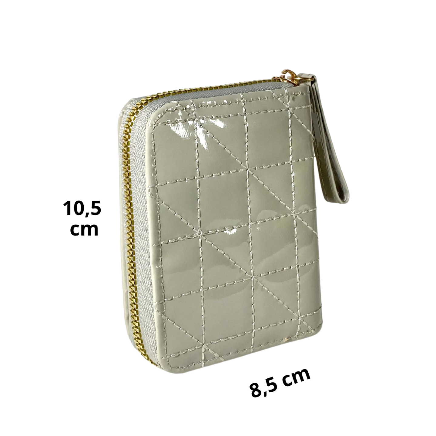 Billetera Charol Gris 3