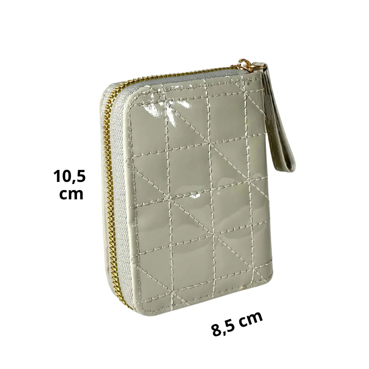 Billetera Charol Gris 3