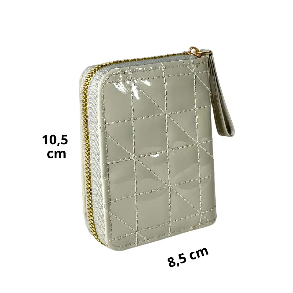 Billetera Charol Gris 3