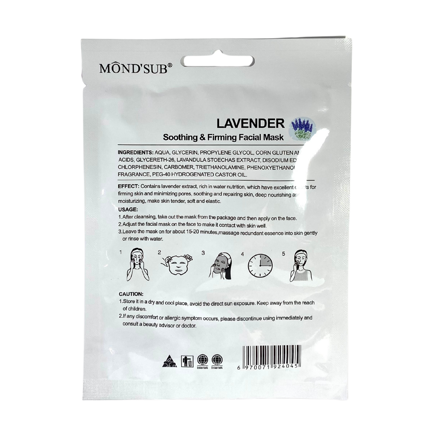 Mascarilla Facial de Lavanda Calmante y Reafirmante 2