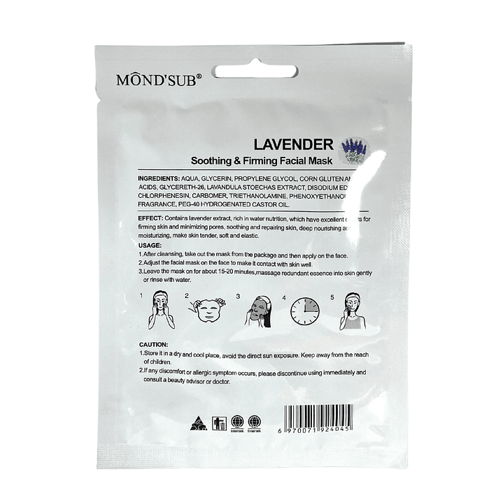 Mascarilla Facial de Lavanda Calmante y Reafirmante 2
