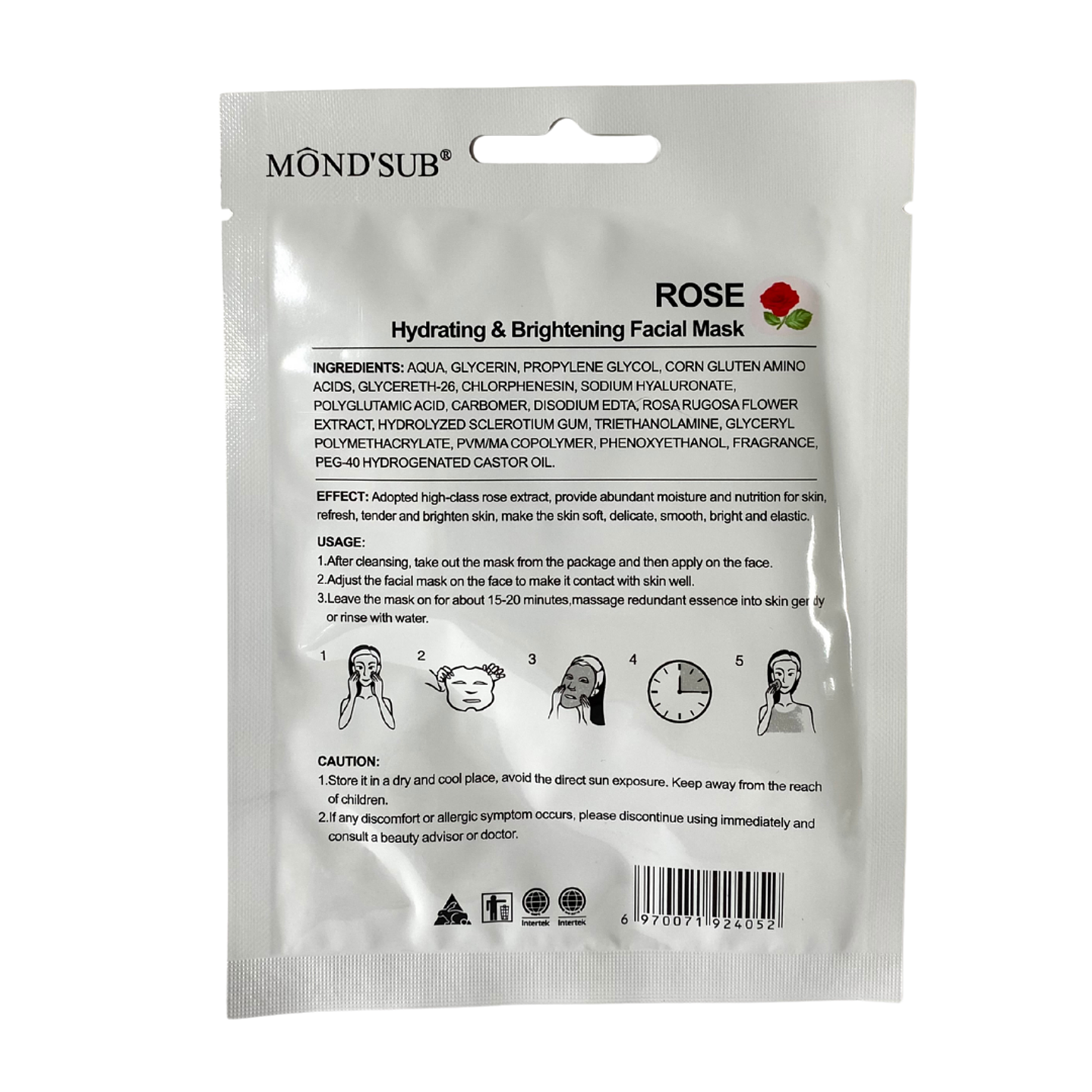 Mascarilla Facial de Rosas Hidratante e Iluminadora 2