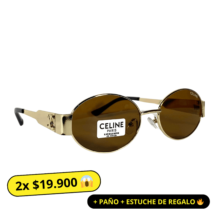 Lentes de Sol Premium Celine AAA Café  1