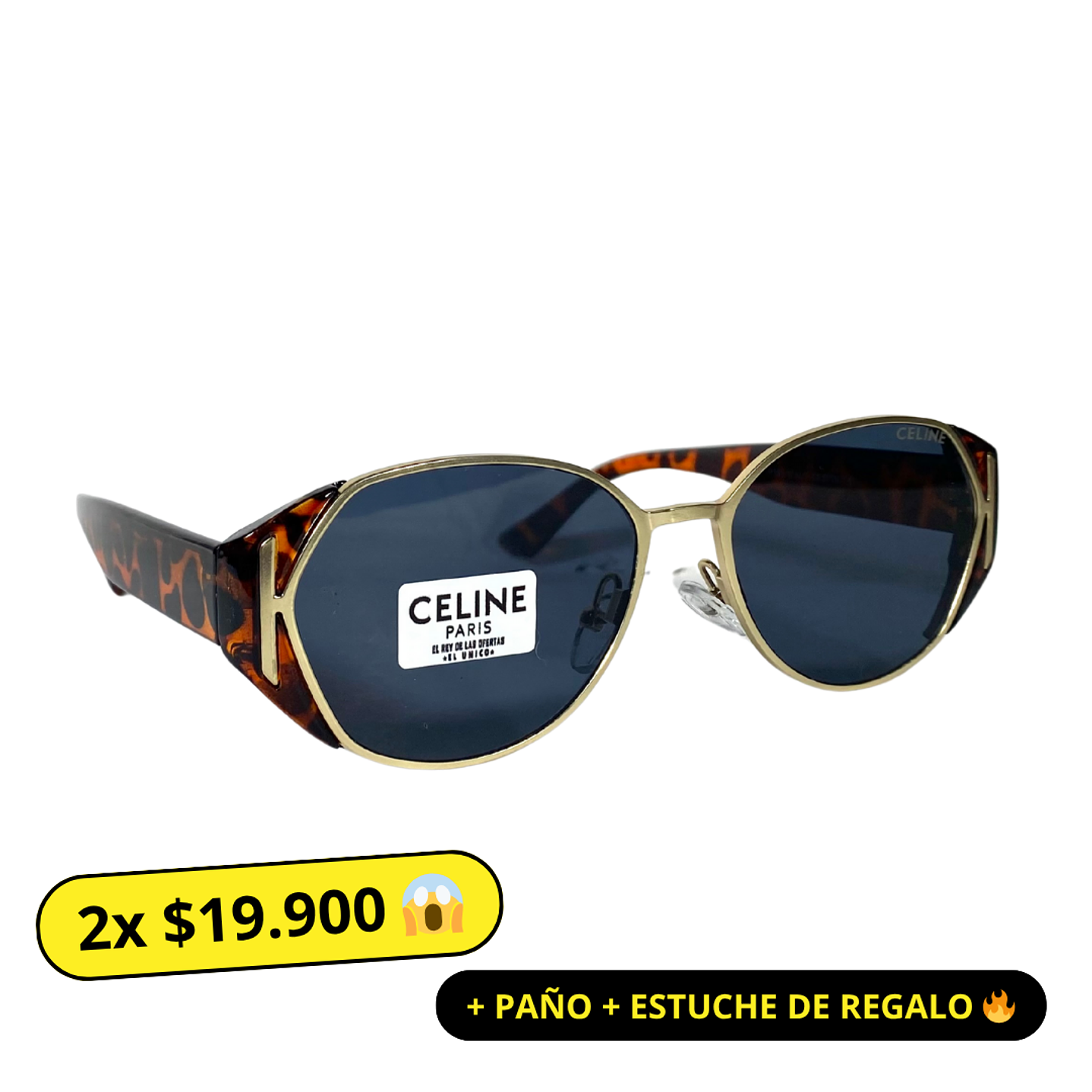 Lentes de Sol Premium Celine AAA Azulado Mujer 1