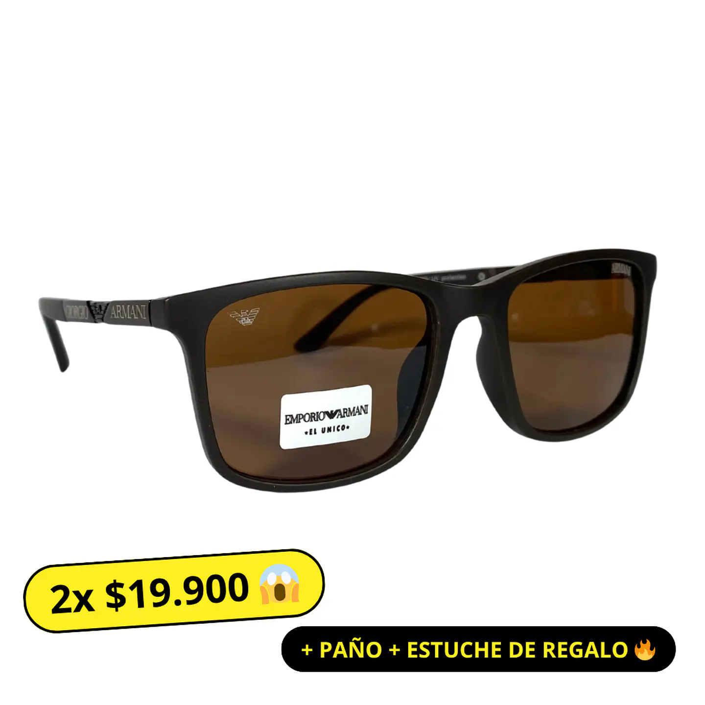 Lentes de Sol Premium Emporio Armani AAA café Hombre 1
