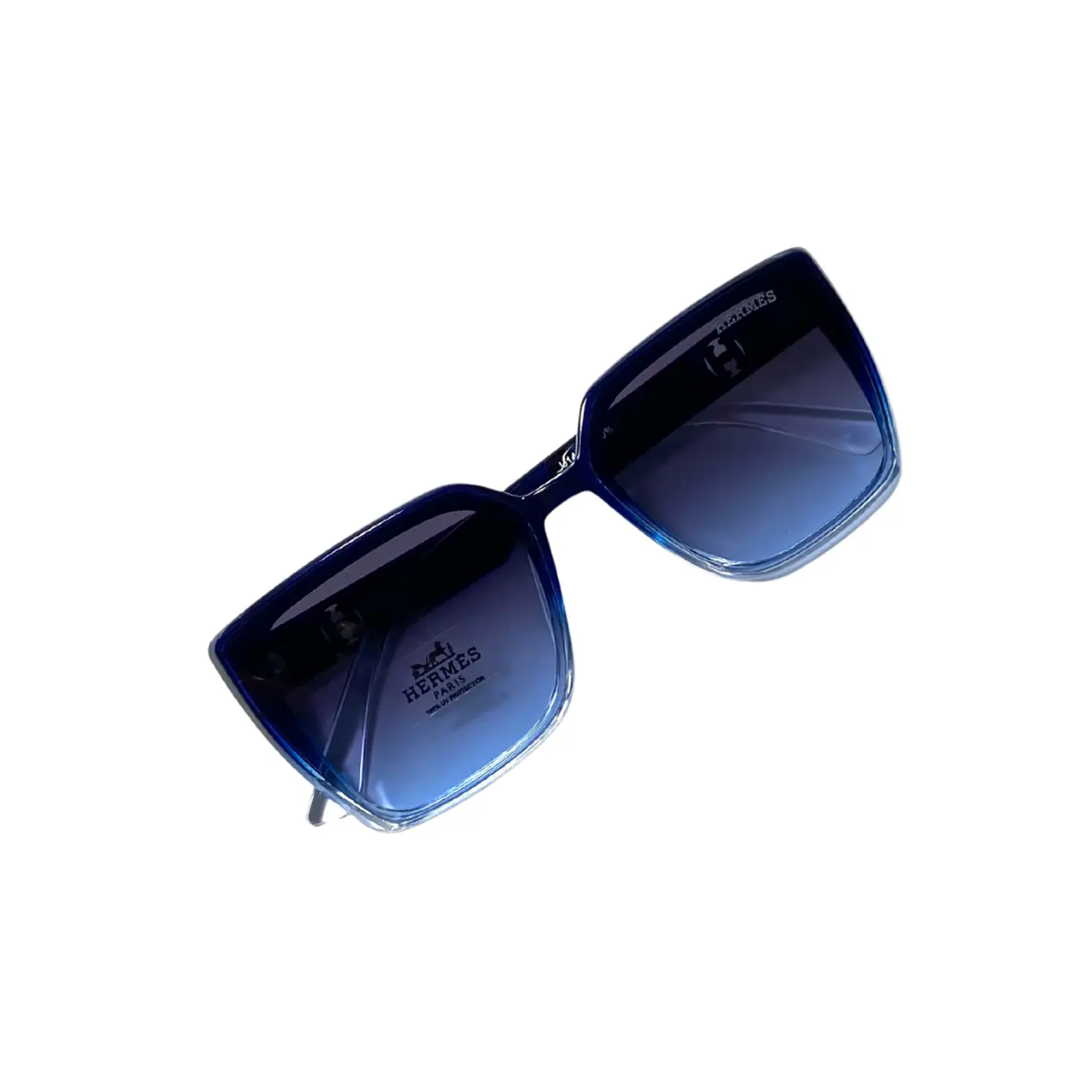 Lentes de Sol Premium Hermes AAA Negro-Azulado Mujer 5