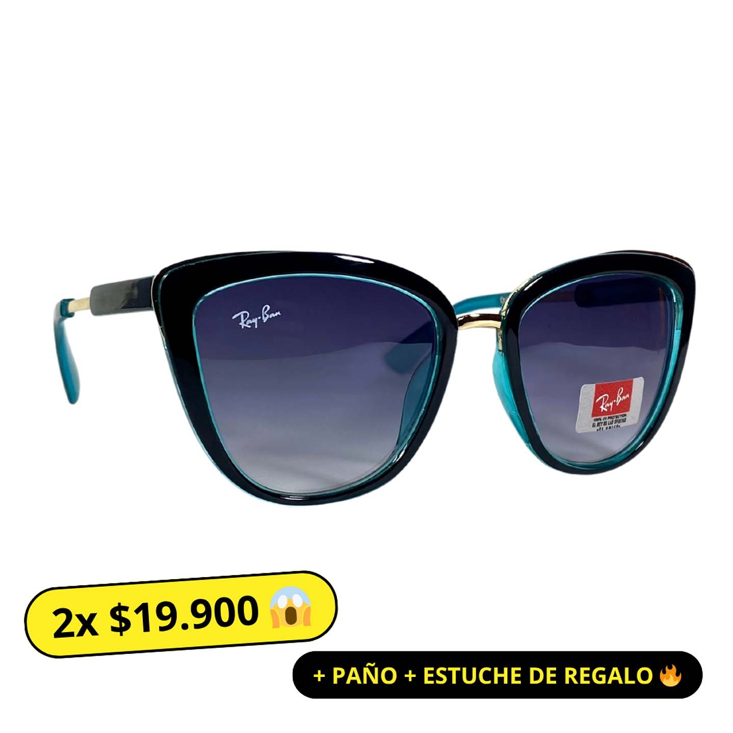Lentes de Sol Premium RyB AAA Azul Mujer 1