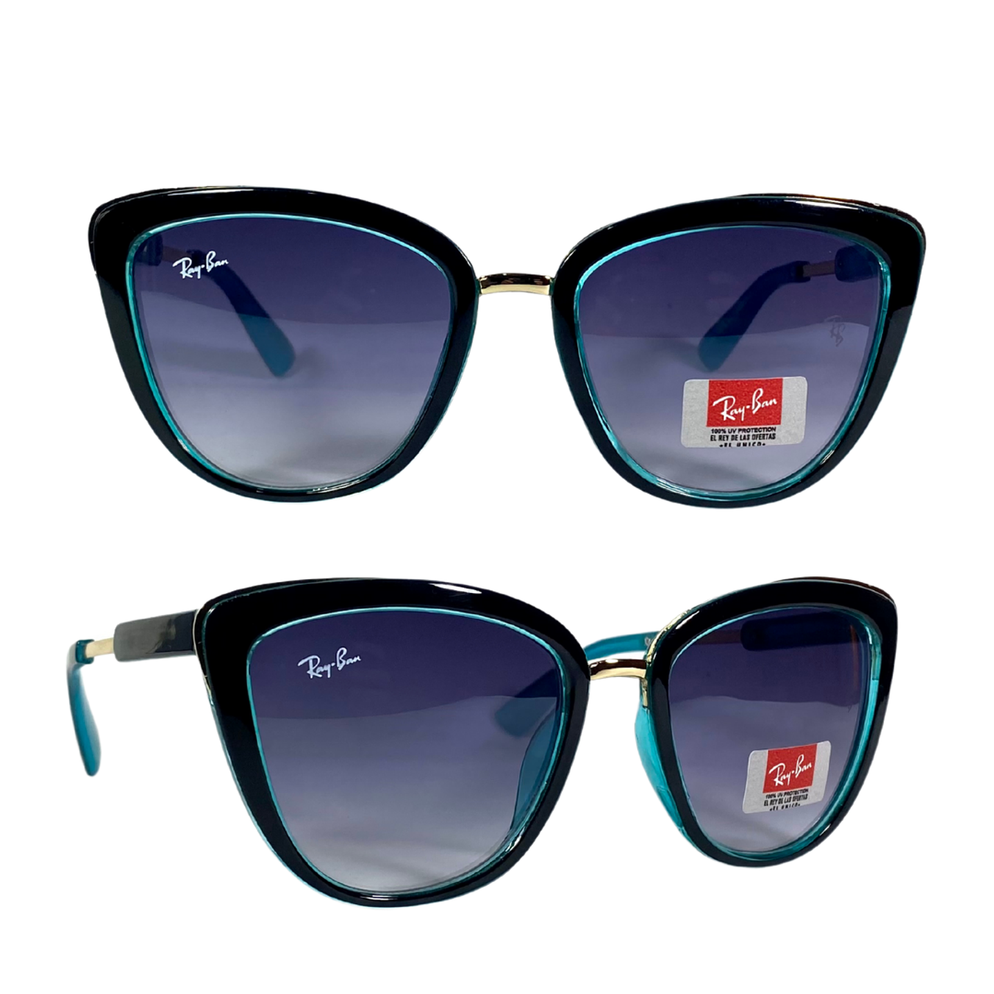 Lentes de Sol Premium RyB AAA Azul Mujer 6